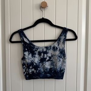 Nikibiki Navy Tie-Dye Crop Top